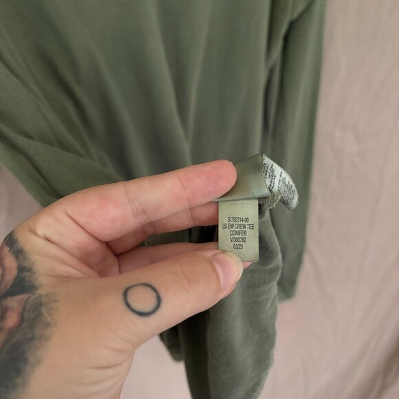 Old Navy Womens Green Everywear Long Sleeve Top Size XL Tall Athlesiure Casual - Picture 6 of 9